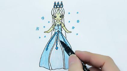 画动画片里的冰雪公主 - 西瓜视频