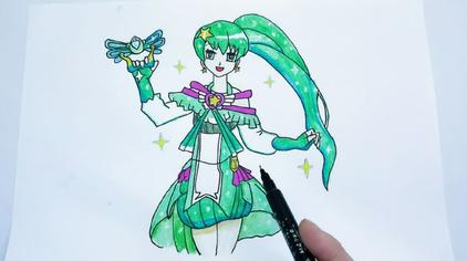 11酥饼卡通儿童简笔画教程视频之人物篇,芭比之森林公主简笔画,简单又