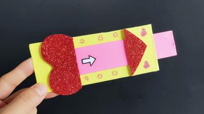 01:51折纸大百科毕业季立体爱心贺卡diy,制作简单还能当书签,做一张送